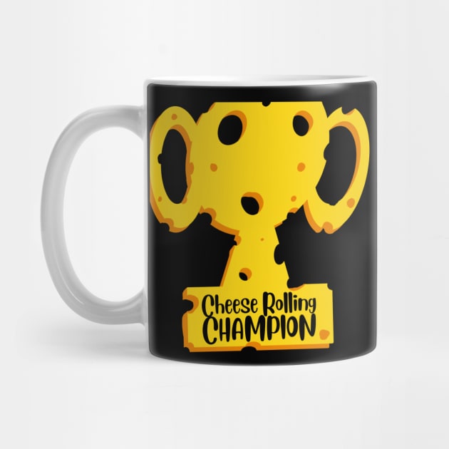 Cheese Rolling Champion by Kev Brett Designs